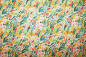 Preview: Designerbaumwollstoff Lea creme (10 cm)